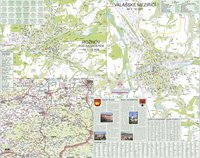 Nástěnná mapa - Valašské Meziříčí, Rožnov pod Radhoštěm 90 x 72 cm