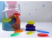 Průhledné oblázky Rainbow Pebbles