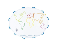 Padák k domalování Mapa světa