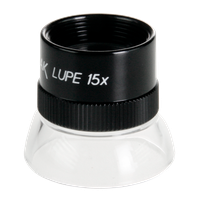 Achromatická stolní lupa 15×