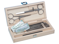 Preparační sada v dřevěné kazetě