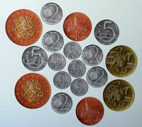 Didaktické peníze - sada na magnetickou tabuli
