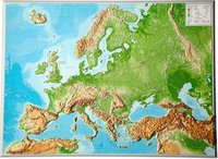 Plastická mapa Evropa 80 x 60 cm