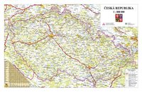 Stolní mapa - Česká republika, silniční 65 x 40 cm