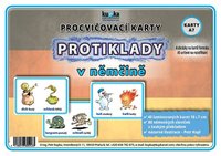 Procvičovací karty - protiklady v němčině A6 (15x10 cm)