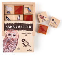 Dětská razítka 9 kusů - Ptáci kolem nás