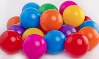 Plastové míčky 500 ks 7 cm (Rainbow)