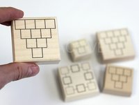 Razítko čtyřřadý součtový trojúhelník