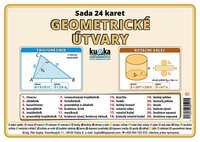 Sada 24 karet - geometrické útvary A5 (21x15 cm)