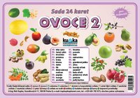 Sada 24 karet - ovoce 2 A6 (15x10 cm)