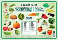 Sada 24 karet - zelenina A7 (10x7 cm)