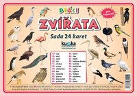 Sada 24 karet - zvířata (ptáci) A7 (10x7 cm)