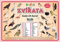 Sada 24 karet - zvířata (ptáci) A6 (15x10 cm)