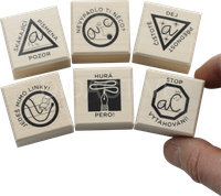 Sada 6 razítek do písanky