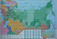 Nástěnná mapa - spediční Rusko 140 x 100 cm ,  lamino + 2 lišty