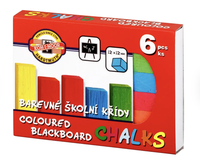 Školní barevné křídy (6 ks)