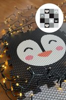 Minideckflor podlaha 16 dílů - tučňáci, liška, tuleň, duha, mráček