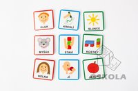 Tvoření vět s obrázky – Tři slova