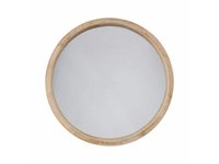Zrcadlo kulaté dřevěné, 52 cm