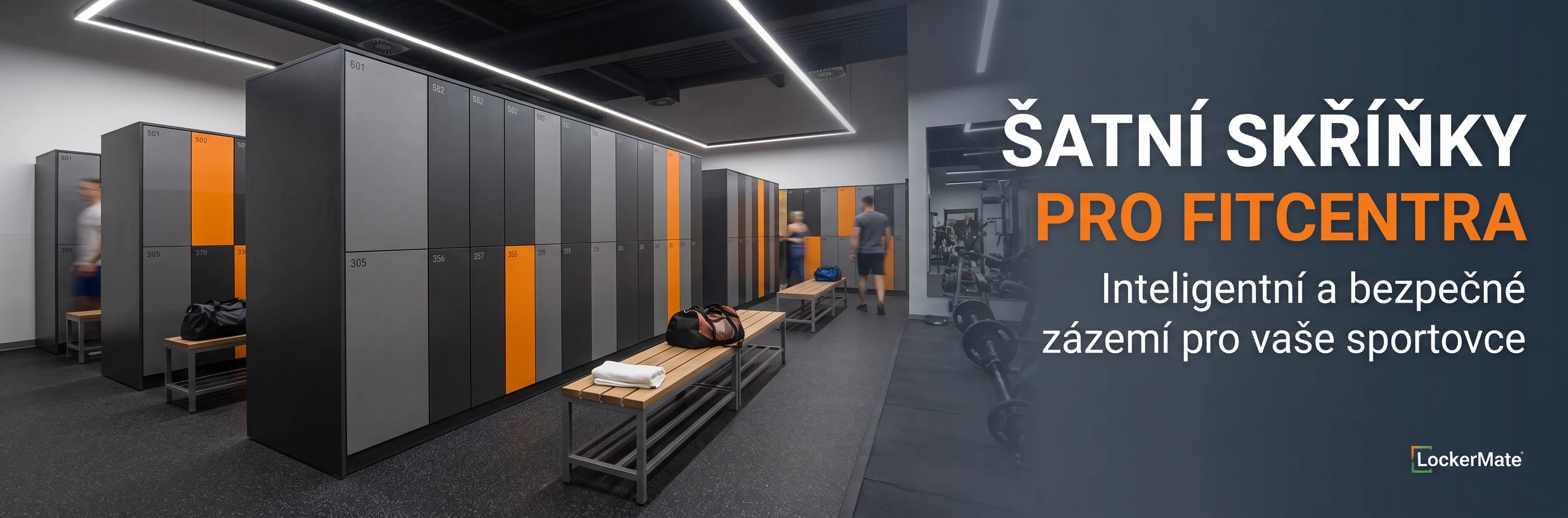 Chytré šatny pro fitness centra