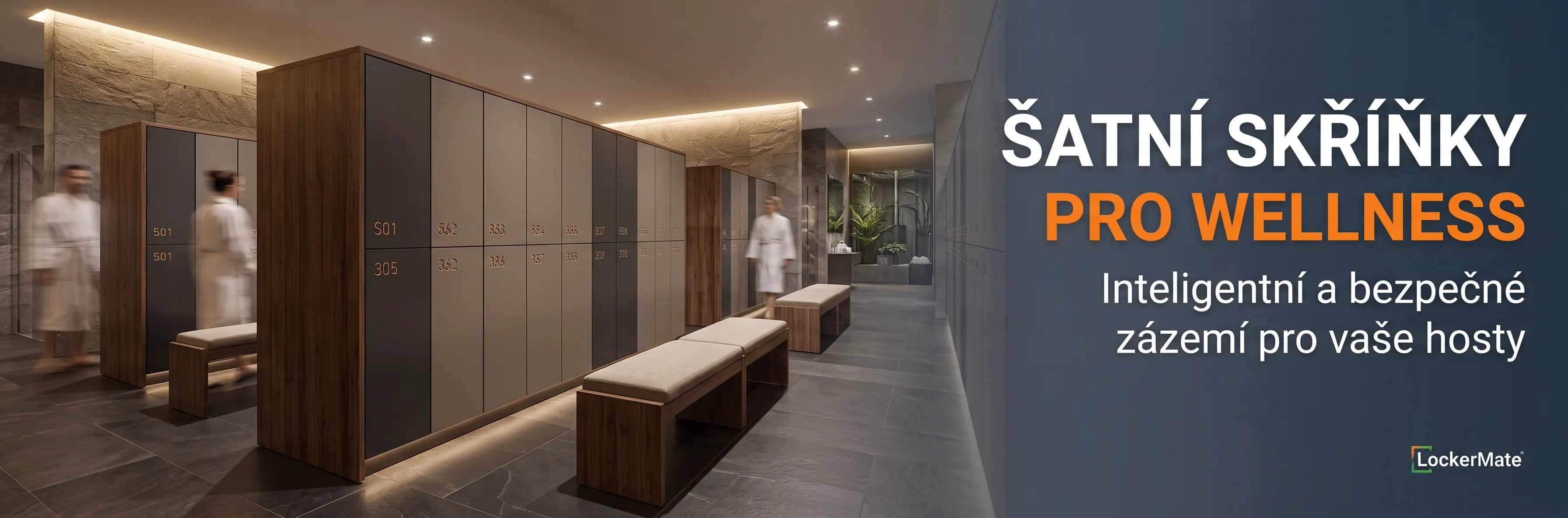 Chytré šatny pro wellness a fitness