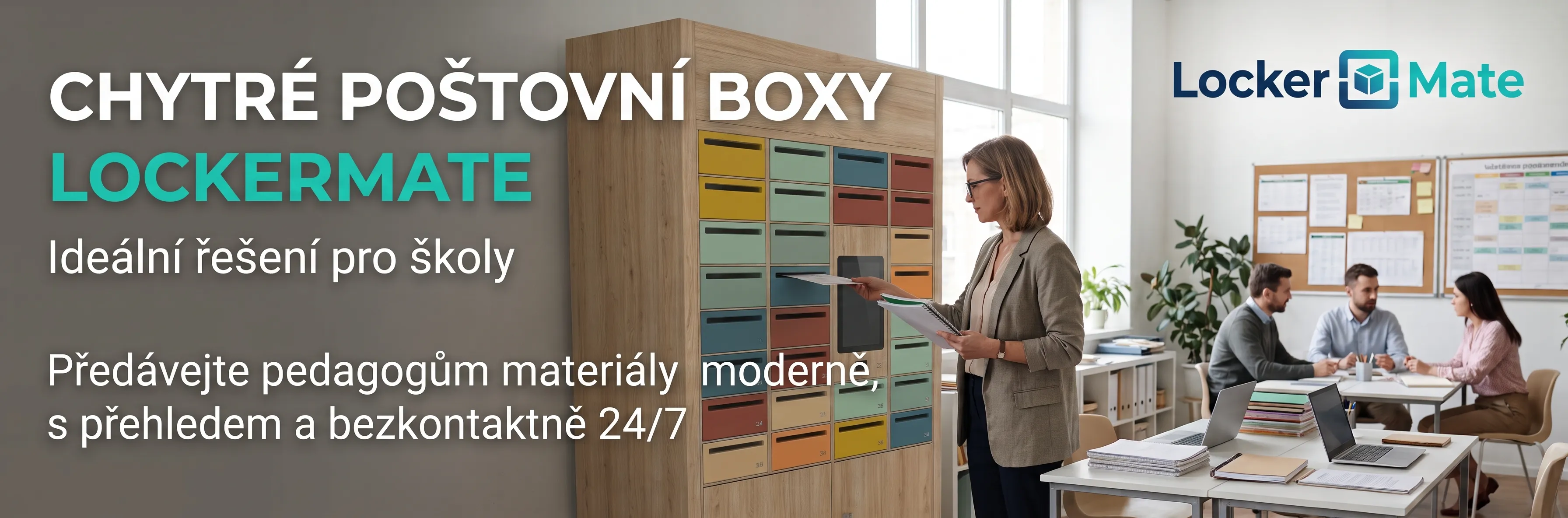 Poštovní boxy LockerMate pro školy
