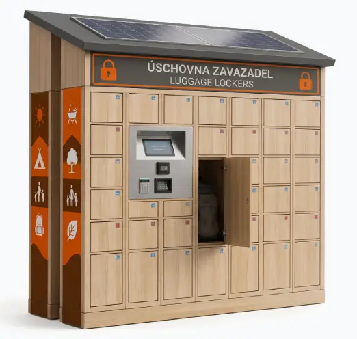 Festivalový box LockerMate v dekoru Sonoma