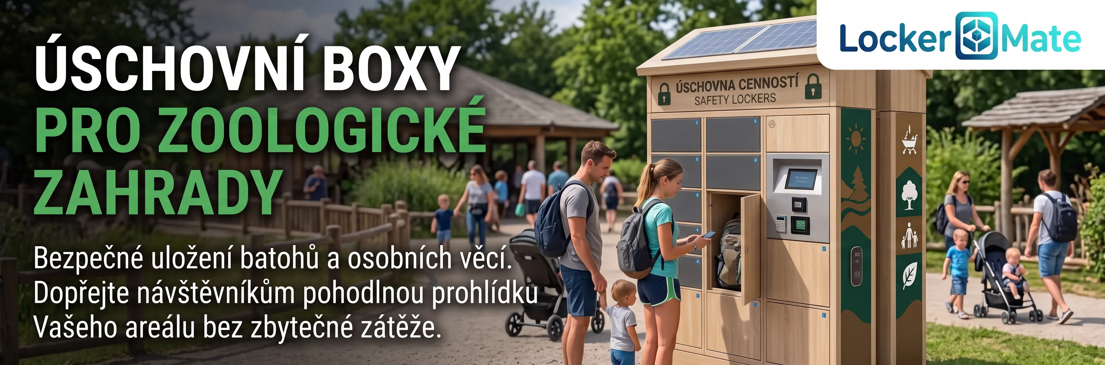 Chytré úschovní boxy LockerMate pro Zoologické zahrady