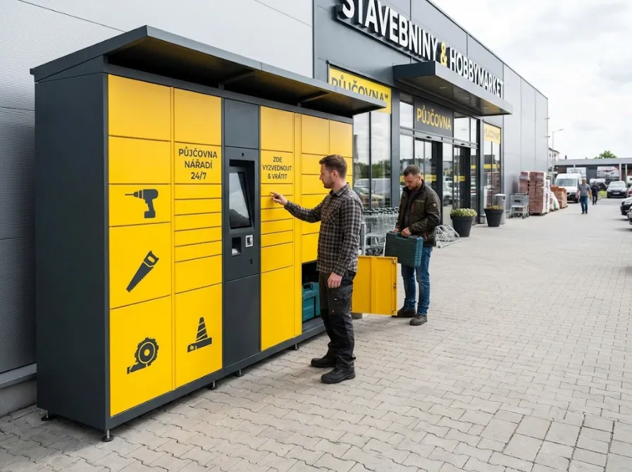 Půjčovní boxy na nářadí