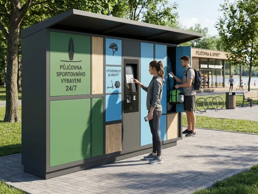 Půjčovní boxy na sportovní vybavení