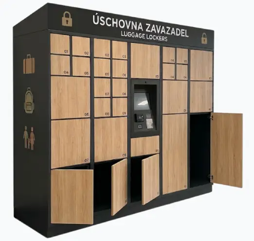 Úschovní box LockerMate pro nákupní centra
